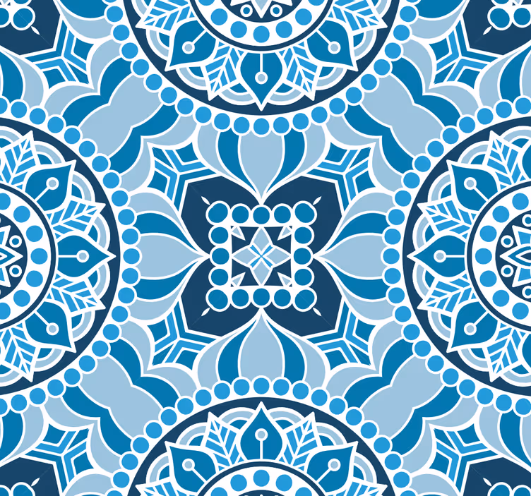 Rulou geam baie stil mandala - TenStickers