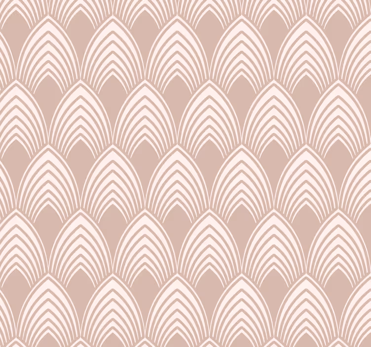 Rulou geam roz design geometric vintage - TenStickers