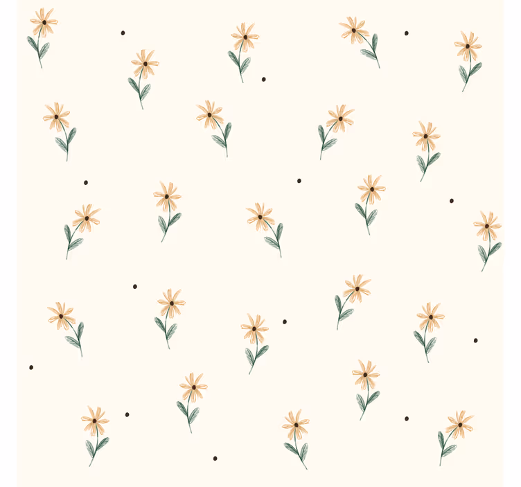 Rulou geam roz margarete galbene - TenStickers