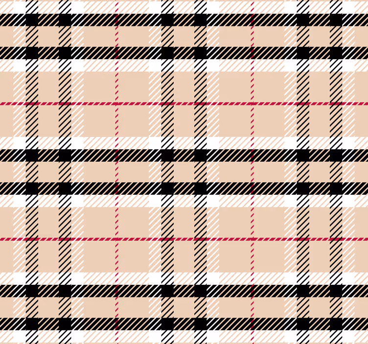 Rulou geam roz tartan burberry - TenStickers