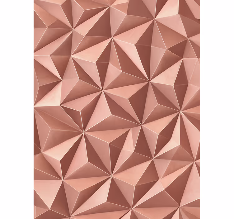 Rulou geam roz folie geometrică abstractă aurie roz - TenStickers