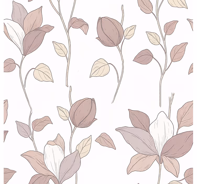 Rulou geam roz floral roz - TenStickers