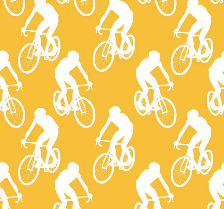 Rulou geam galben pentru cicliști - TenStickers