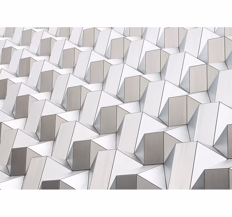 Rulou geam alb cu model 3d gri - TenStickers