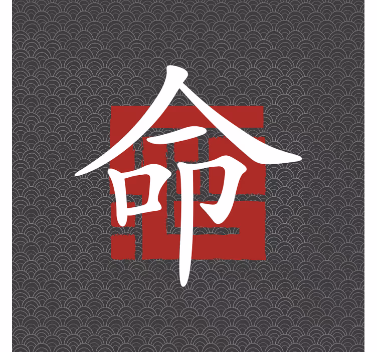 Rulou geam salon litere japoneze - TenStickers