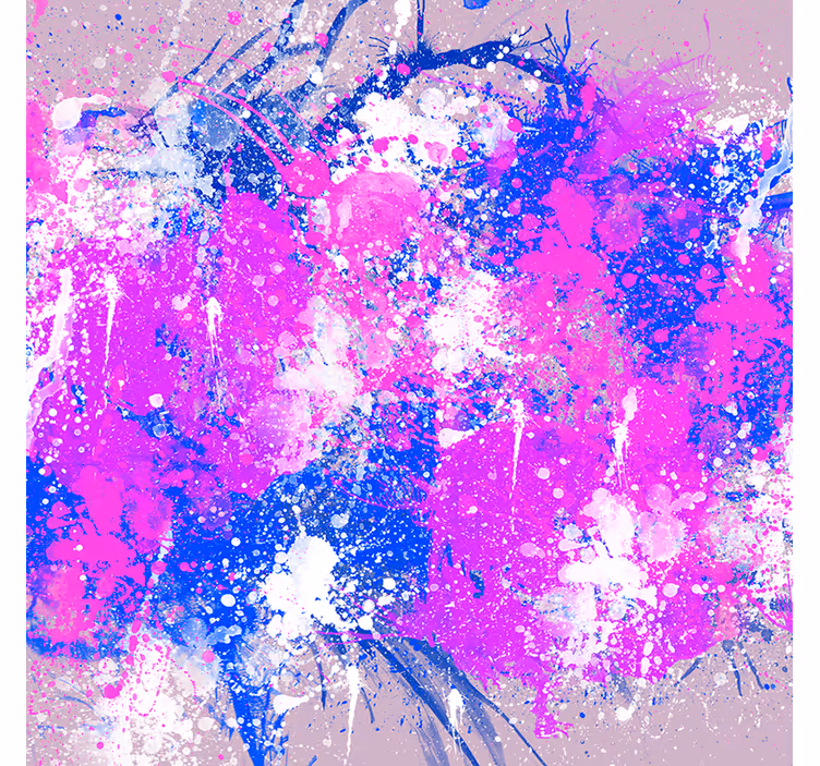 Rulou geam salon cu stropi de artă abstractă - TenStickers