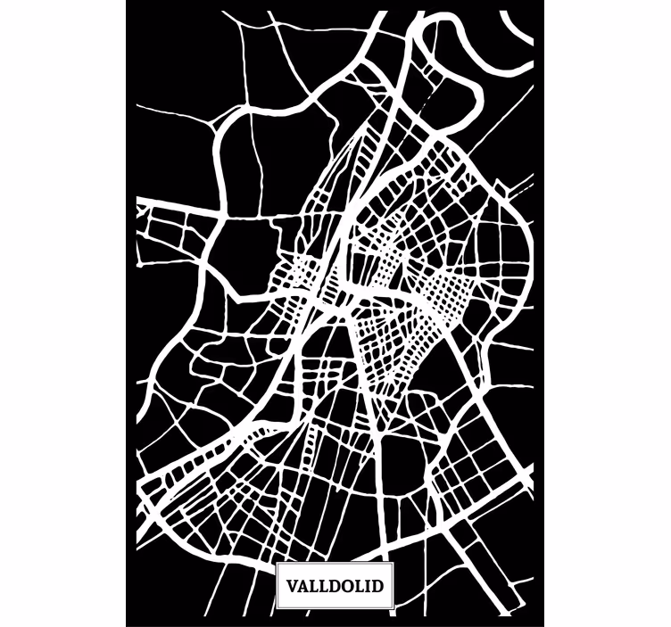 Rulou geam salon hartă topografică valladolid - TenStickers