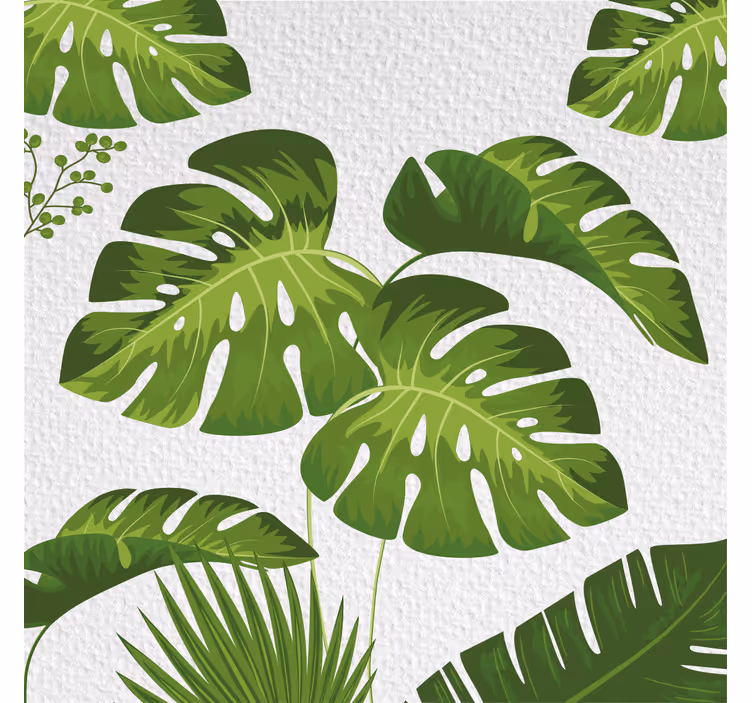 Rulou geam salon frunză de monstera - TenStickers