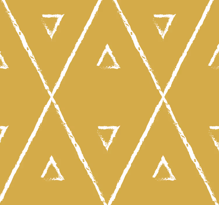 Rulou geam galben cu model romb geometric - TenStickers