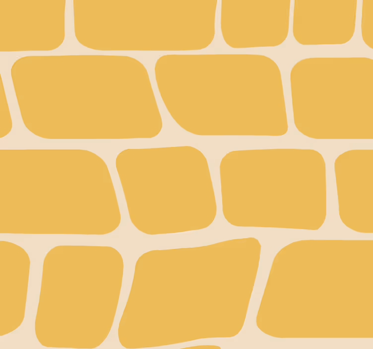 Rulou geam galben model abstract - TenStickers