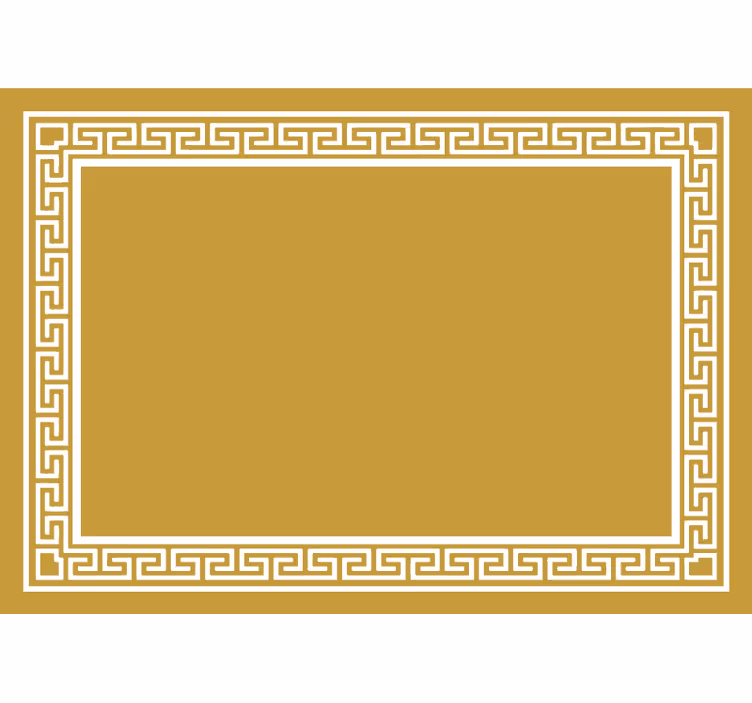 Rulou geam galben design grecesc - TenStickers