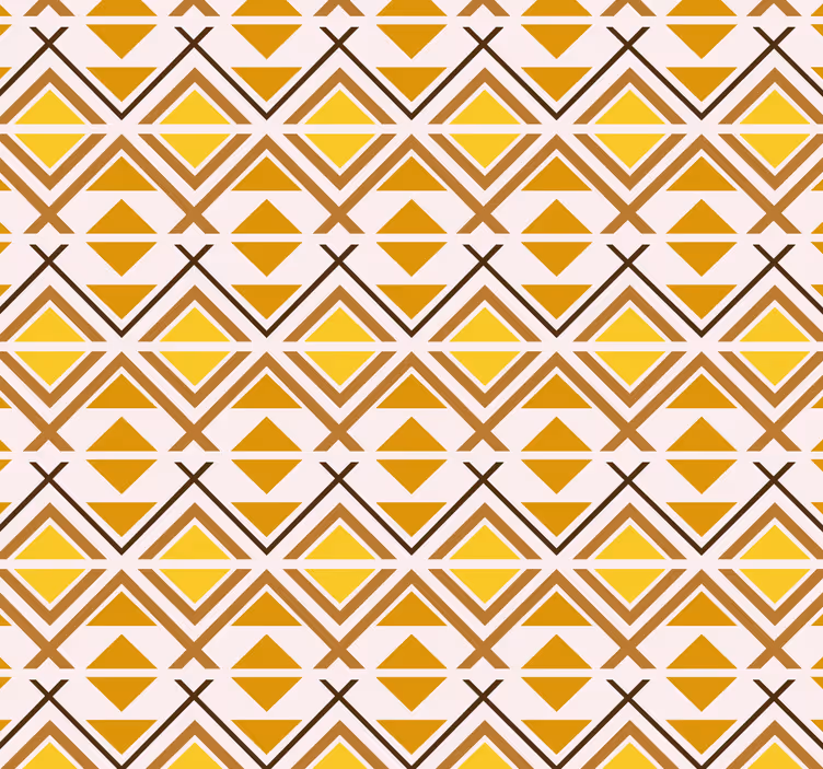 Rulou geam galben design grafic geometric - TenStickers