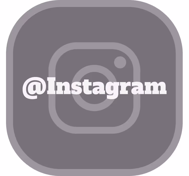 Rulou geam gri pentru instagramul tău - TenStickers