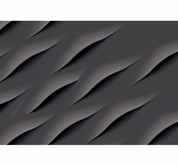 Rulou geam gri cu modele abstracte de valuri gri - TenStickers