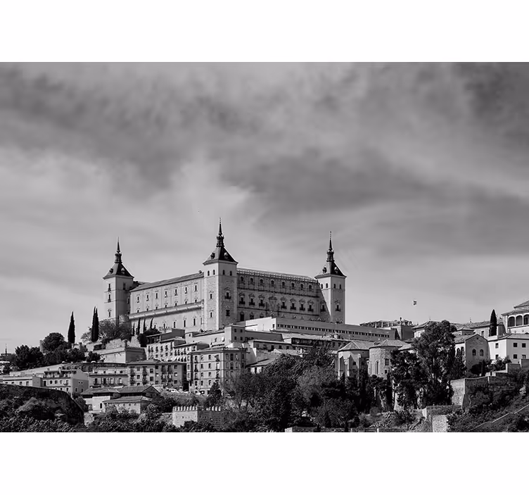 Rulou geam gri alcazar din toledo - TenStickers