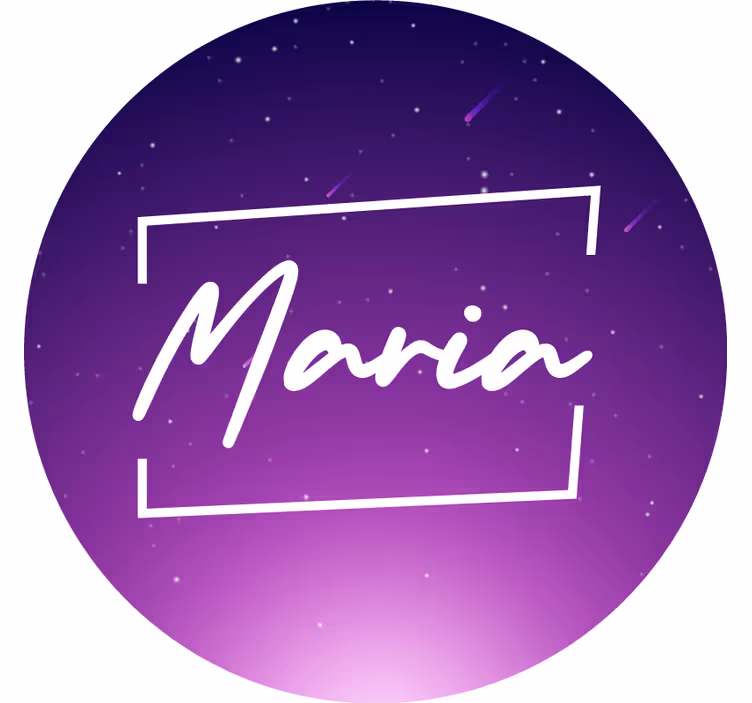 Rulou geam violet galaxie purpurie cu nume - TenStickers