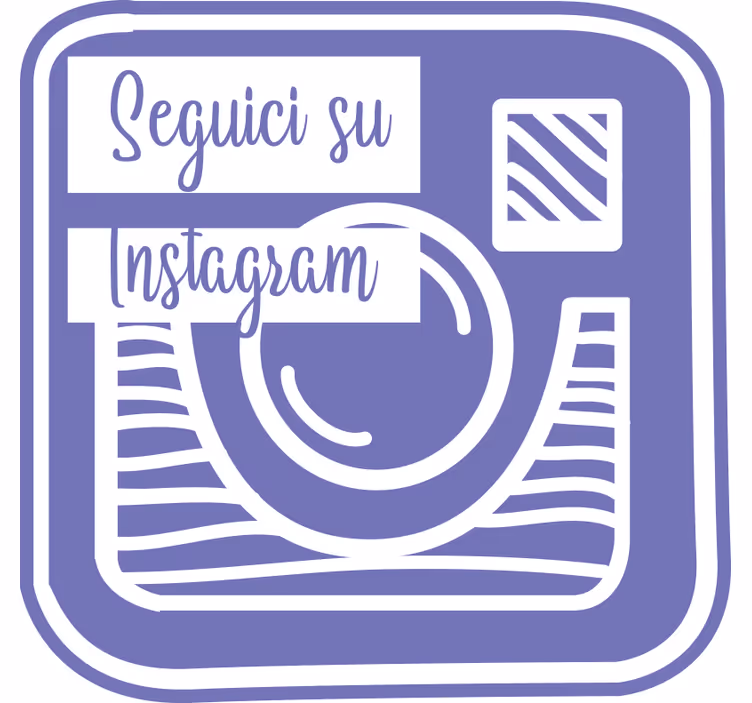Rulou geam violet publicitatea noastră pe instagram - TenStickers