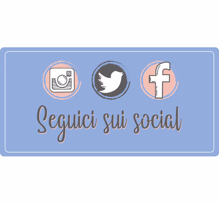 Rulou geam violet publicitate pe rețele sociale - TenStickers