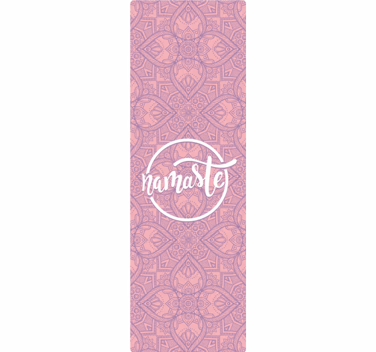 Rulou geam violet pentru yoga namaste - TenStickers