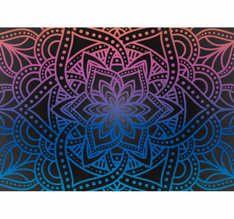 Rulou geam salon mandala intricată - TenStickers