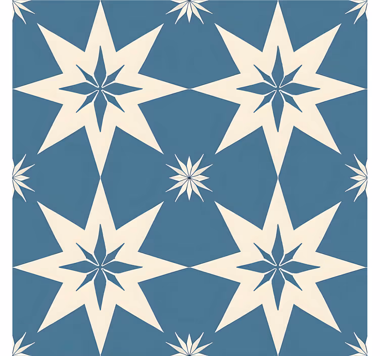 Rulou geam albastru design stelar albastru - TenStickers