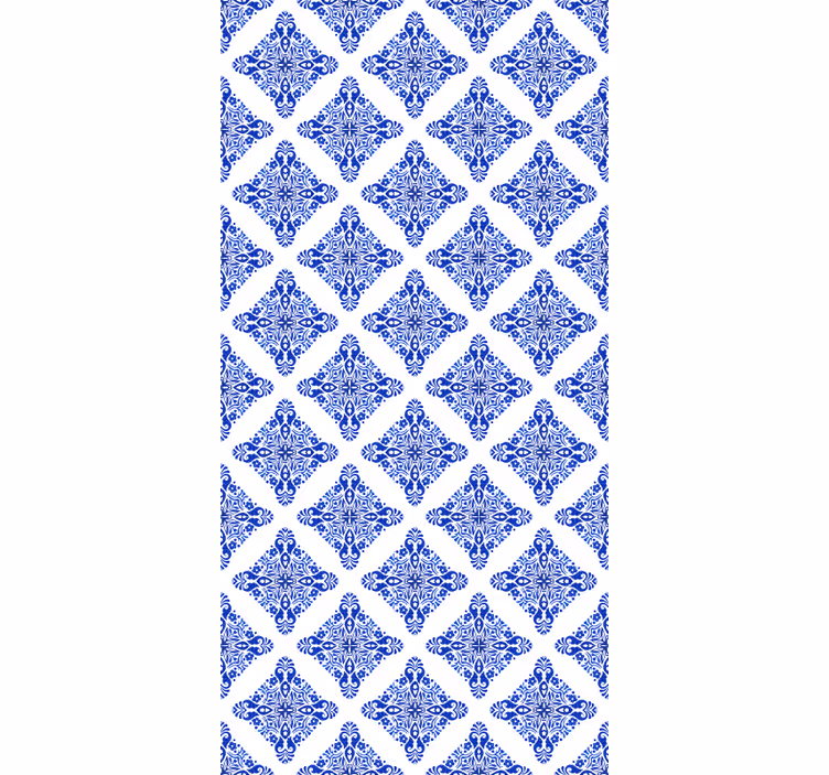 Rulou geam albastru cu model - TenStickers