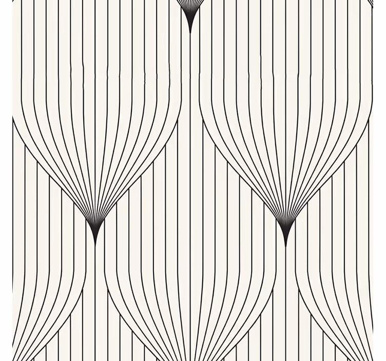 Rulou geam modern cu decor simetric de pene - TenStickers