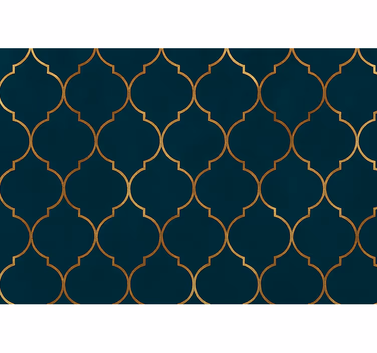Rulou geam modern marocan auriu - TenStickers