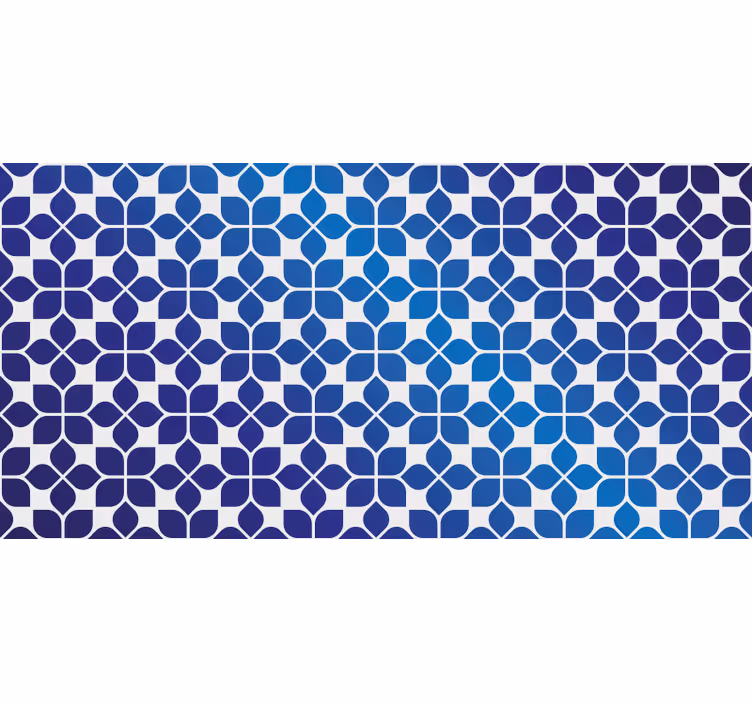 Rulou geam albastru flori albastre - TenStickers