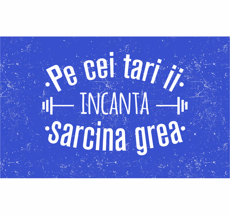 Rulou geam albastru pe cei tari ii incanta sarcina grea - TenStickers