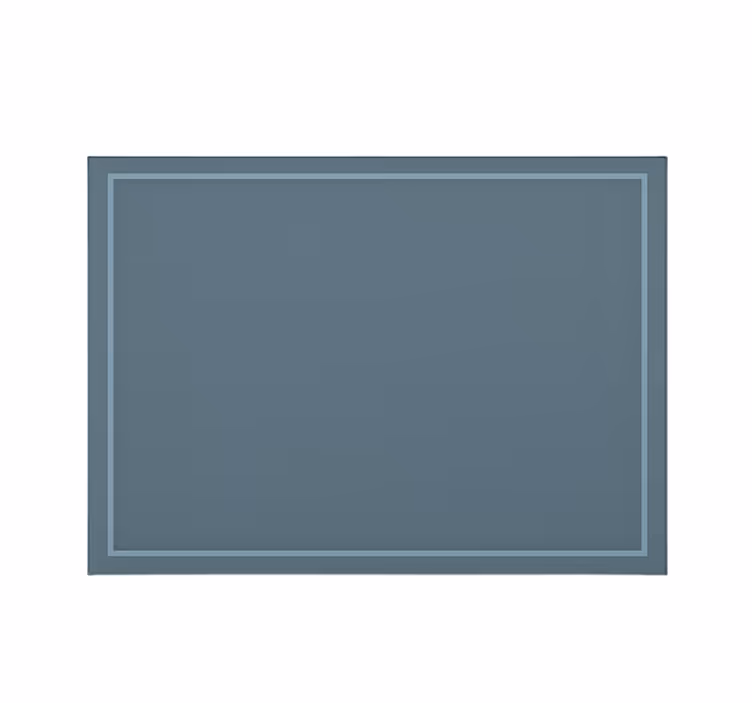 Rulou geam albastru design simplu cu margine - TenStickers