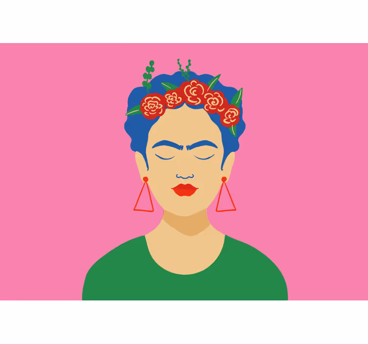 Rulou geam salon design pop art frida kahlo - TenStickers