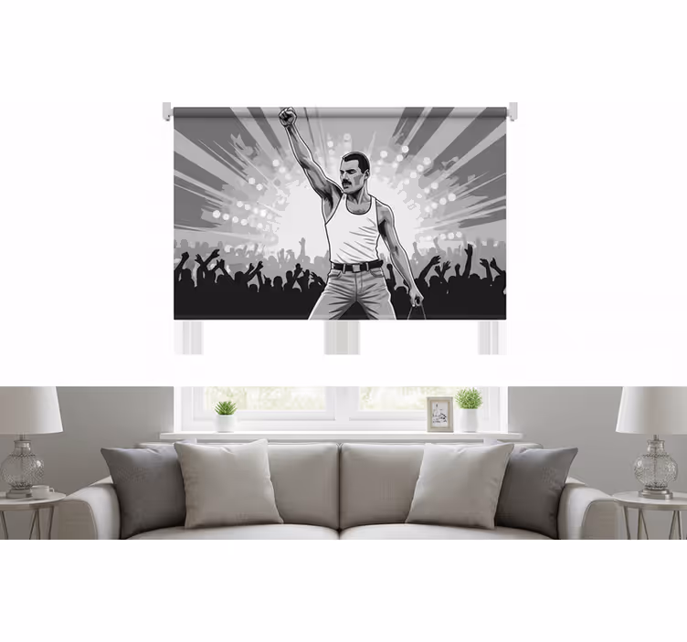 Rulou geam salon freddie la wembley - TenStickers
