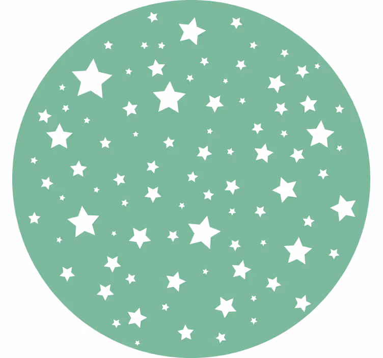 Rulou geam verde stele verzi rotunde - TenStickers