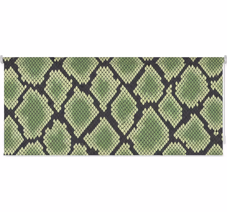 Rulou geam verde piele de șarpe abstractă - TenStickers
