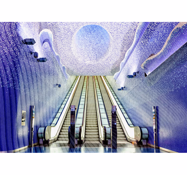 Rulou geam salon stația de metrou napoli - TenStickers