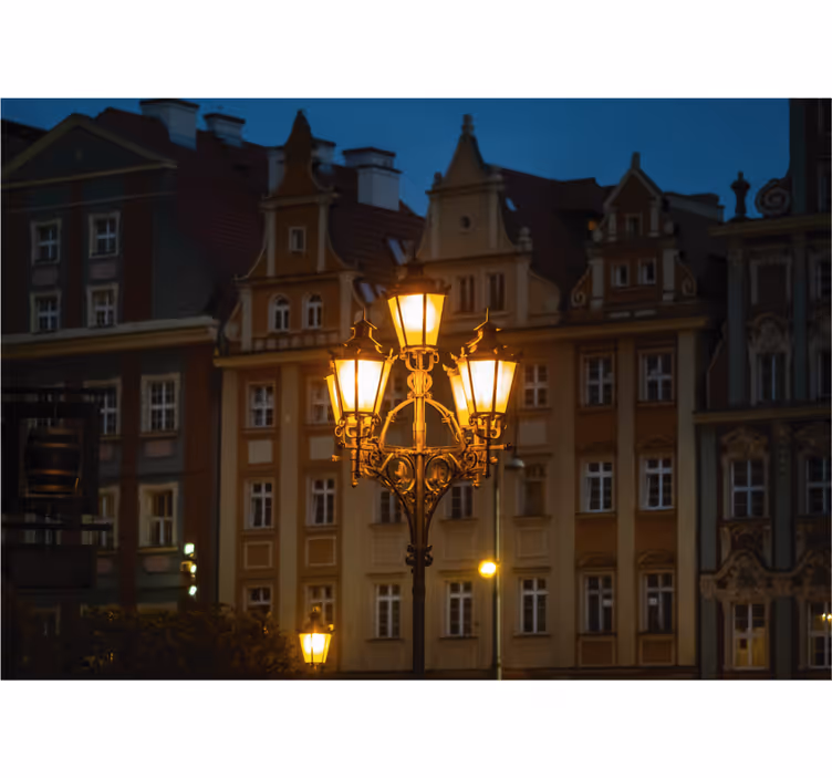 Rulou geam salon wrocław la apus - TenStickers