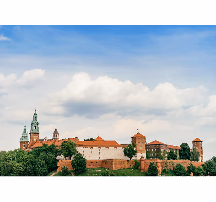 Rulou geam salon castelul regal din cracovia - TenStickers
