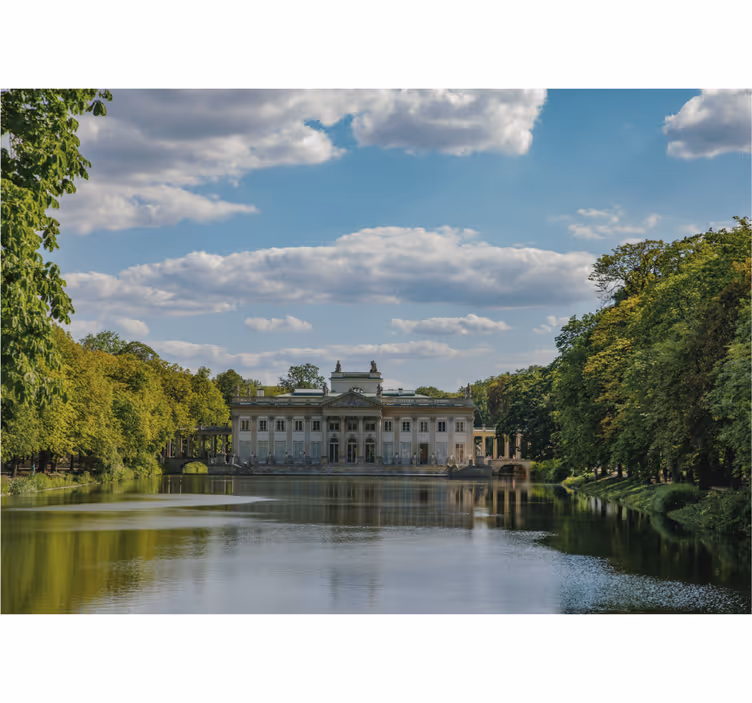 Rulou geam salon parcul Łazienki din varșovia - TenStickers