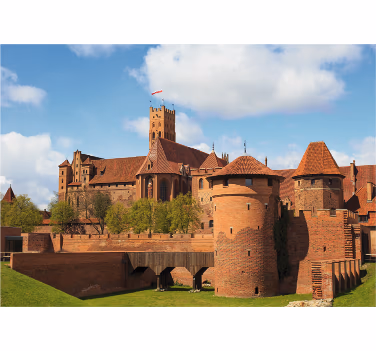 Rulou geam salon castelul malbork - TenStickers