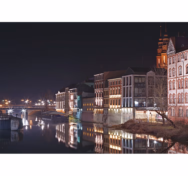Rulou geam salon opole noapte - TenStickers