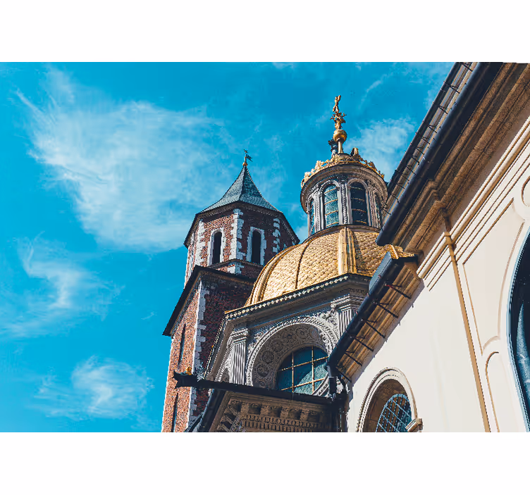 Rulou geam salon priveliște de la wawel - TenStickers
