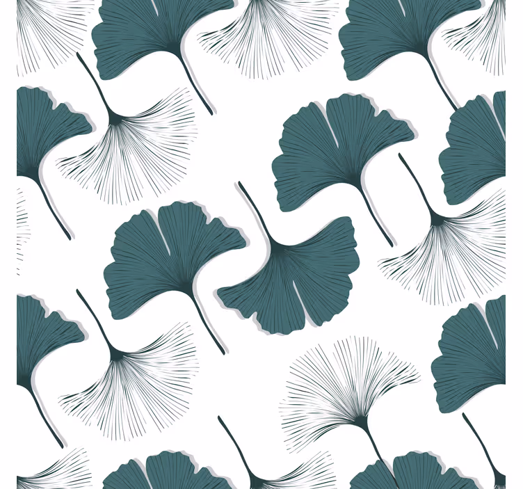Rulou geam salon model continuu frunze de ginkgo - TenStickers