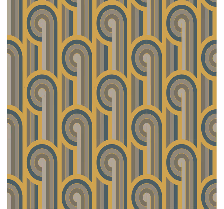 Rulou geam salon forme geometrice în stil art deco - TenStickers