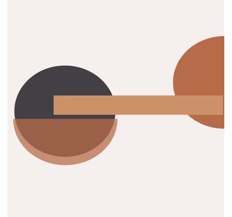 Rulou geam salon artă geometrică contrastivă - TenStickers