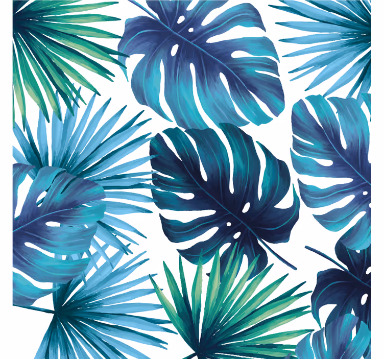 Rulou geam salon frunze tropicale stil californian - TenStickers