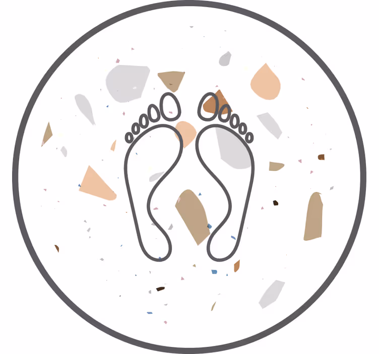 Rulou geam alb urme terrazzo - TenStickers