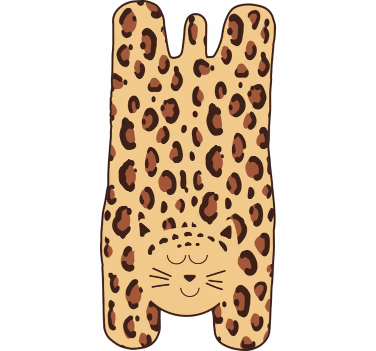 Rulou geam bej cheetah pentru copii - TenStickers