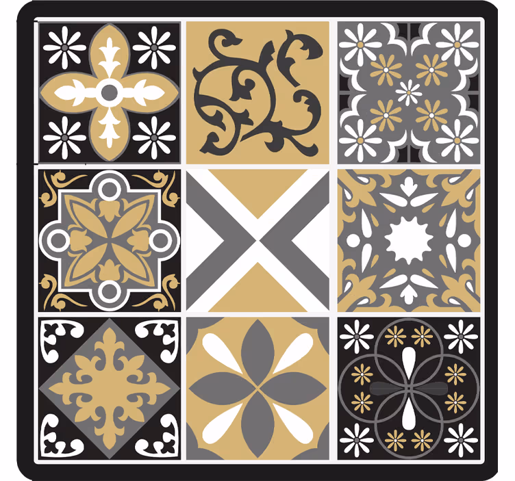 Rulou geam cameră plăci decorative aur și argint - TenStickers