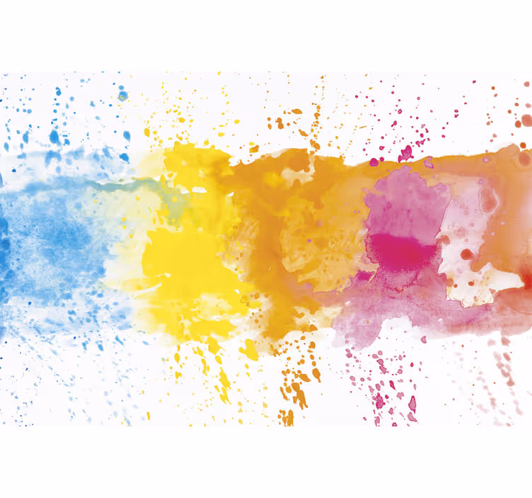 Rulou geam cameră suprafață colorată stropită - TenStickers